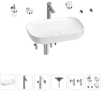 Раковина для ванной Wellsee Croquis в наборе 9 в 1 201005706