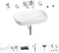 Раковина для ванной Wellsee Croquis в наборе 8 в 1 201005696