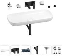 Раковина для ванной Wellsee Croquis в наборе 8 в 1 201005777