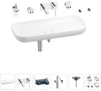 Раковина для ванной Wellsee Croquis в наборе 8 в 1 201005821