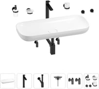 Раковина для ванной Wellsee Croquis в наборе 9 в 1 201005747