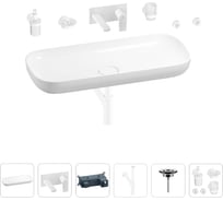 Раковина для ванной Wellsee Croquis в наборе 8 в 1 201005800