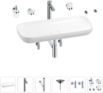 Раковина для ванной Wellsee Croquis в наборе 9 в 1 201005786