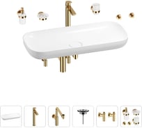 Раковина для ванной Wellsee Croquis в наборе 9 в 1 201005808