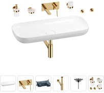 Раковина для ванной Wellsee Croquis в наборе 8 в 1 201005803