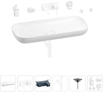 Раковина для ванной Wellsee Croquis в наборе 8 в 1 201005805