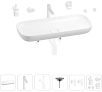 Раковина для ванной Wellsee Croquis в наборе 9 в 1 201005755