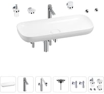 Раковина для ванной Wellsee Croquis в наборе 9 в 1 201005811