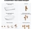 Комплект мебели для ванной комнаты с раковиной Wellsee Genuine Tree 201013814 8