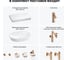 Комплект мебели для ванной комнаты с раковиной Wellsee Genuine Tree 201013819 8