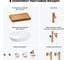 Комплект мебели для ванной комнаты с раковиной Wellsee Genuine Tree 201013799 8