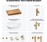 Комплект мебели для ванной комнаты с раковиной Wellsee Genuine Tree 201013793 8