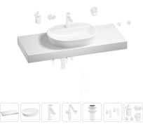 Комплект мебели для ванной комнаты с раковиной Wellsee Genuine Tree 201013935