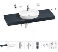 Комплект мебели для ванной комнаты с раковиной Wellsee Genuine Tree 201013961