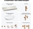 Комплект мебели для ванной комнаты с раковиной Wellsee Genuine Tree 201013899 8