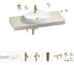 Комплект мебели для ванной комнаты с раковиной Wellsee Genuine Tree 201013893 1