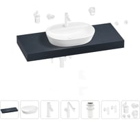 Комплект мебели для ванной комнаты с раковиной Wellsee Genuine Tree 201013910