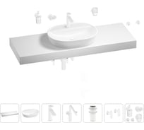 Комплект мебели для ванной комнаты с раковиной Wellsee Genuine Tree 201013995