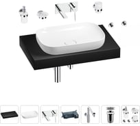 Комплект мебели для ванной комнаты с раковиной Wellsee Genuine Tree 201014126