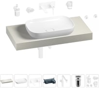 Комплект мебели для ванной комнаты с раковиной Wellsee Genuine Tree 201014150