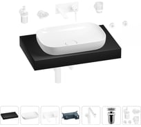 Комплект мебели для ванной комнаты с раковиной Wellsee Genuine Tree 201014130