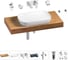 Комплект мебели для ванной комнаты с раковиной Wellsee Genuine Tree 201014181 1
