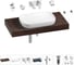 Комплект мебели для ванной комнаты с раковиной Wellsee Genuine Tree 201014201 1