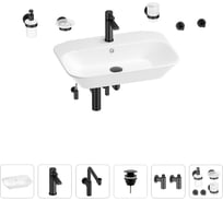 Раковина для ванной Wellsee Eclatant в наборе 9 в 1 201007497