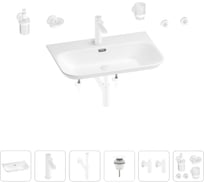 Раковина для ванной Wellsee Eclatant 2.0 в наборе 9 в 1 201007540