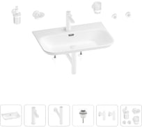 Раковина для ванной Wellsee Eclatant 2.0 в наборе 9 в 1 201007530
