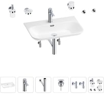Раковина для ванной Wellsee Eclatant 2.0 в наборе 9 в 1 201007526