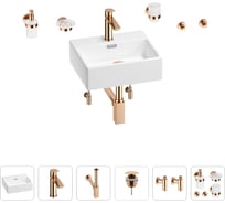 Раковина для ванной Wellsee Graceful Pro в наборе 9 в 1 201006614