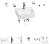 Раковина для ванной Wellsee Graceful Pro в наборе 9 в 1 201006601