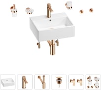 Раковина для ванной Wellsee Graceful Pro в наборе 9 в 1 201006659