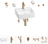 Раковина для ванной Wellsee Graceful Pro в наборе 9 в 1 201006609