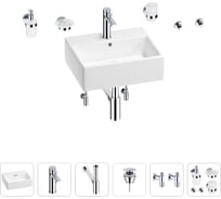 Раковина для ванной Wellsee Graceful Pro в наборе 9 в 1 201006656