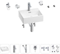 Раковина для ванной Wellsee Graceful Pro в наборе 9 в 1 201006606