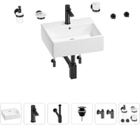 Раковина для ванной Wellsee Graceful Pro в наборе 9 в 1 201006667