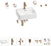 Раковина для ванной Wellsee Graceful Pro в наборе 9 в 1 201006649