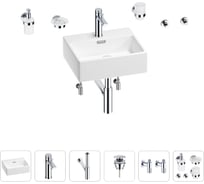 Раковина для ванной Wellsee Graceful Pro в наборе 9 в 1 201006636