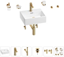 Раковина для ванной Wellsee Graceful Pro в наборе 9 в 1 201006638