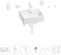 Раковина для ванной Wellsee Graceful Pro в наборе 9 в 1 201006625