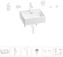 Раковина для ванной Wellsee Graceful Pro в наборе 9 в 1 201006610