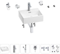Раковина для ванной Wellsee Graceful Pro в наборе 9 в 1 201006616