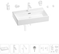 Раковина для ванной Wellsee Graceful Pro в наборе 9 в 1 201006745