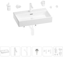Раковина для ванной Wellsee Graceful Pro в наборе 9 в 1 201006720