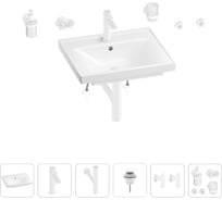 Раковина для ванной Wellsee FreeDom в наборе 9 в 1 201006880