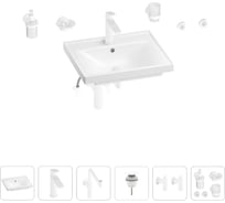 Раковина для ванной Wellsee FreeDom в наборе 9 в 1 201006845