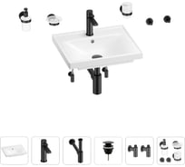 Раковина для ванной Wellsee FreeDom в наборе 9 в 1 201006807