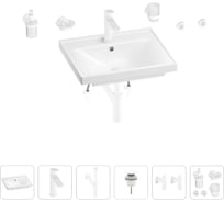 Раковина для ванной Wellsee FreeDom в наборе 9 в 1 201006885